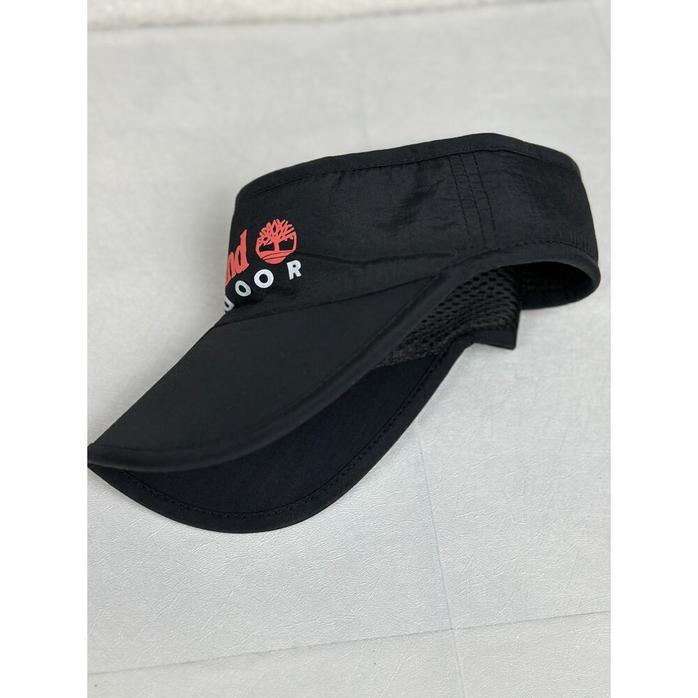 Timberland Outdoor Visor Hat Black Foldable Brim Adjustable Lightweight OS - Picture 7 of 8